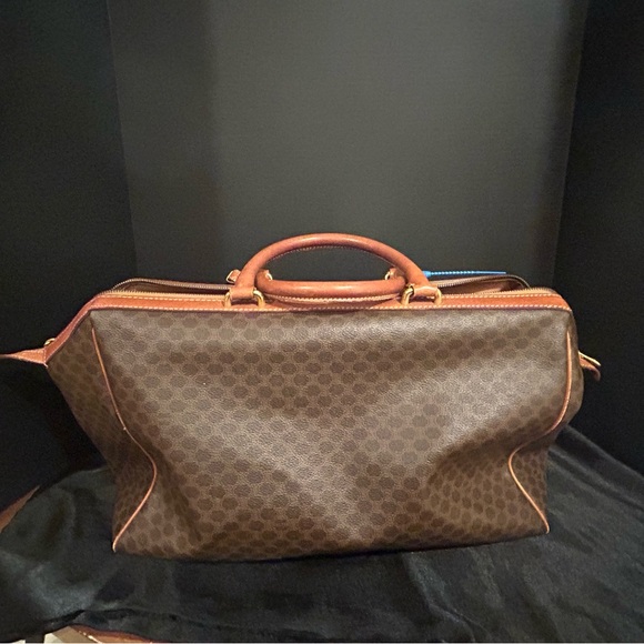 Celine Duffle Bag call out..slight rubbing on edges..Dimensions:17.5W/9inH/7inD - Picture 2 of 16